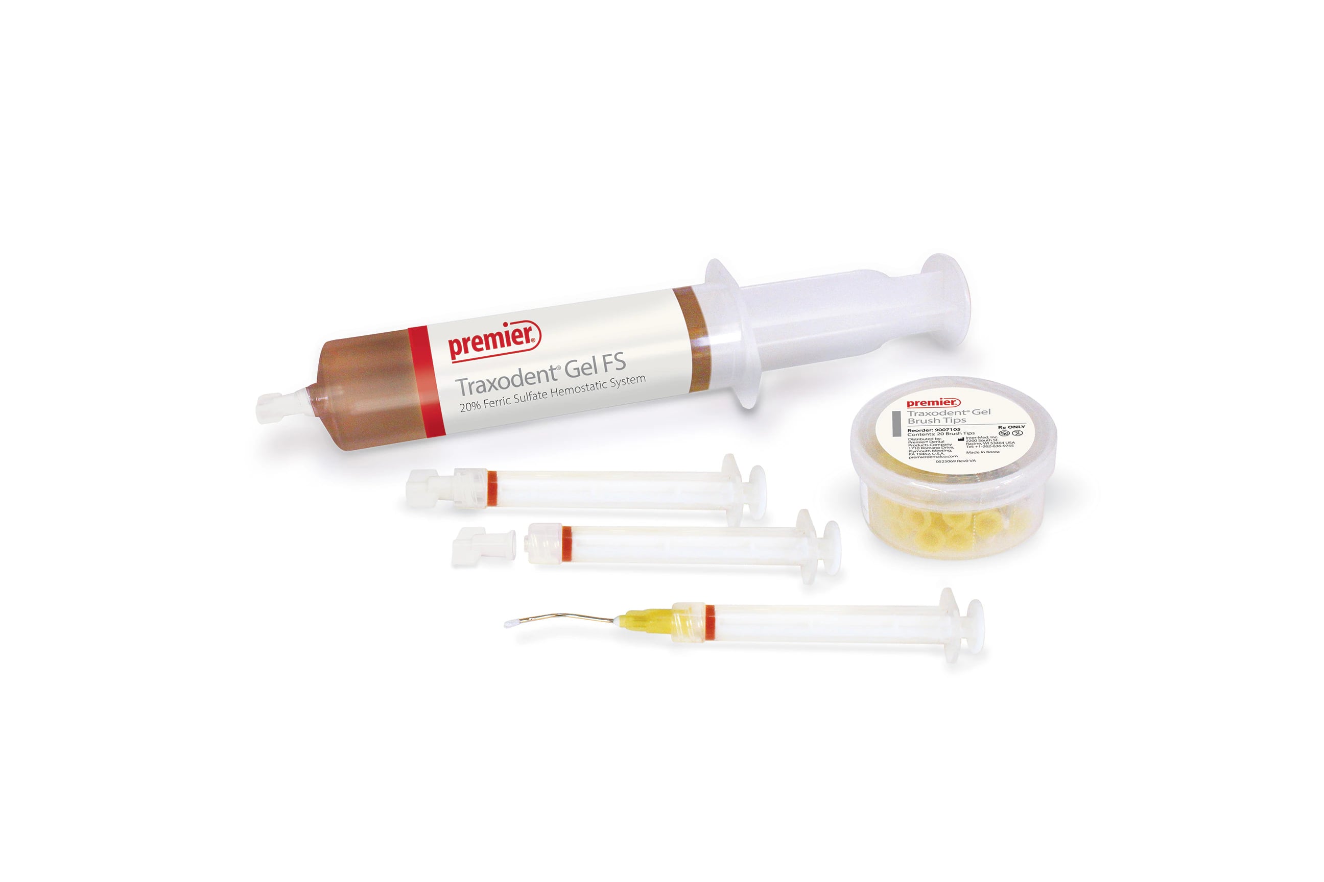 Traxodent Gel FS Starter Kit, 20% Ferric Sulfate Hemostatic System, 30 mL, #9007106