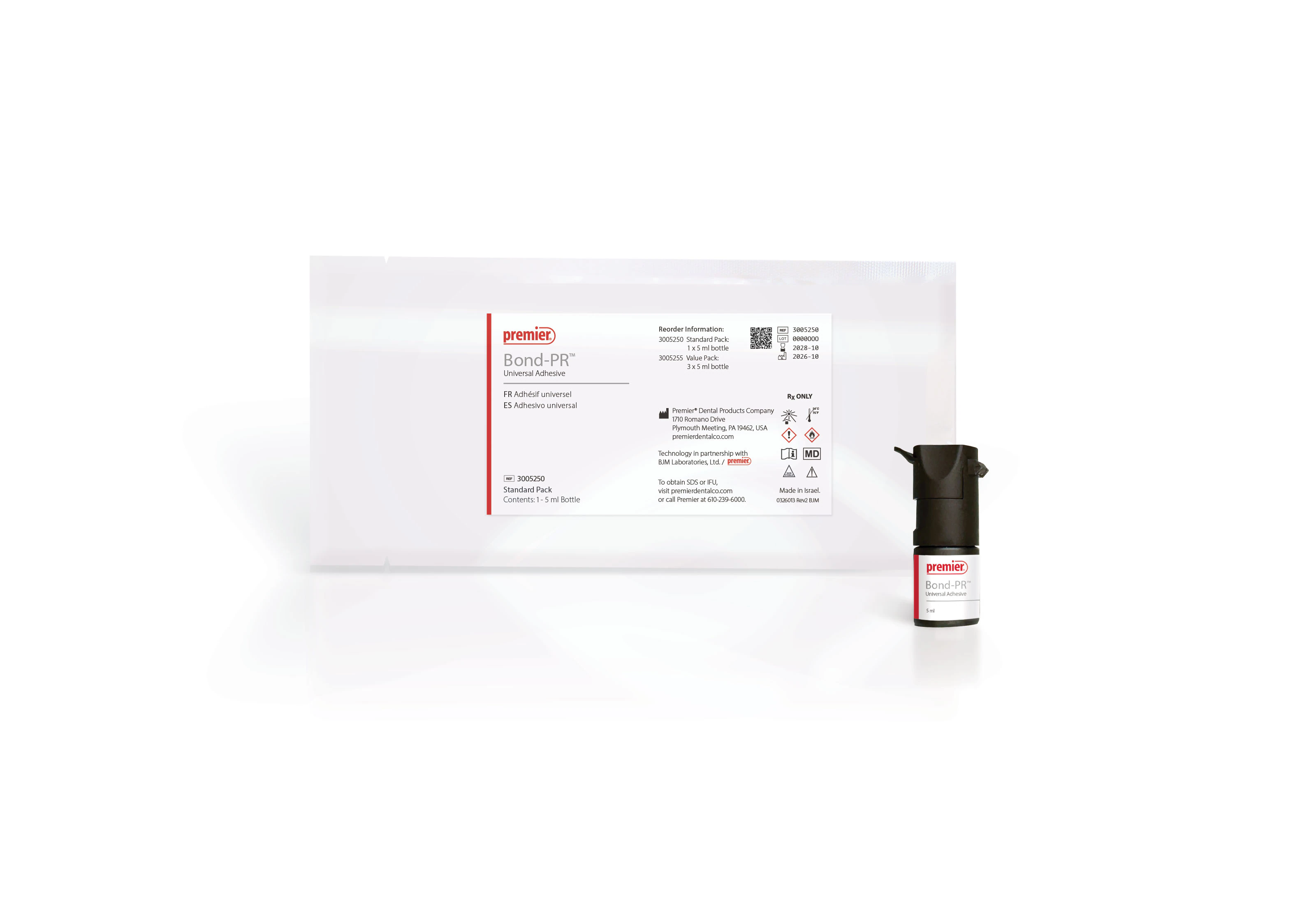 Bond-PR™ Universal Adhesive Standard Pack, 5 mL Bottle, Light-Cure, #3005250