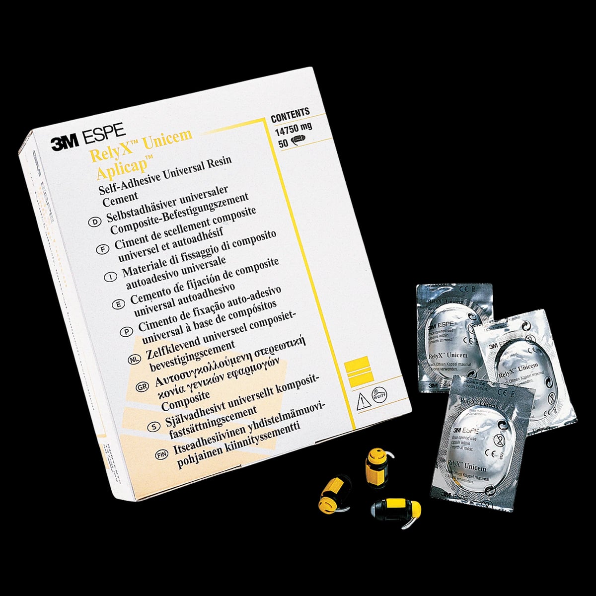 3M RelyX Unicem Self-Adhesive Universal Resin Cement Aplicap Capsule Refill, White Opaque, 20/Pkg, 56820