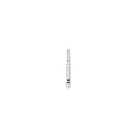 Two Striper® Diamond Bur, FG, Coarse, Green, Parallel Cylinder Round End, #573.6C, 1.2 mm Diameter, 6.0 mm Length, 5/Pkg, 2015310