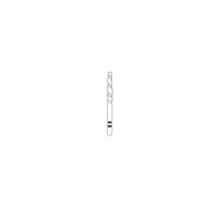 Two Striper TS2000 Diamond Bur, FG, Round End Taper, #2005.10, Coarse, Green, 1.8mm Major/1.3mm Minor, 10mm Length, 5/Pk, 2000060