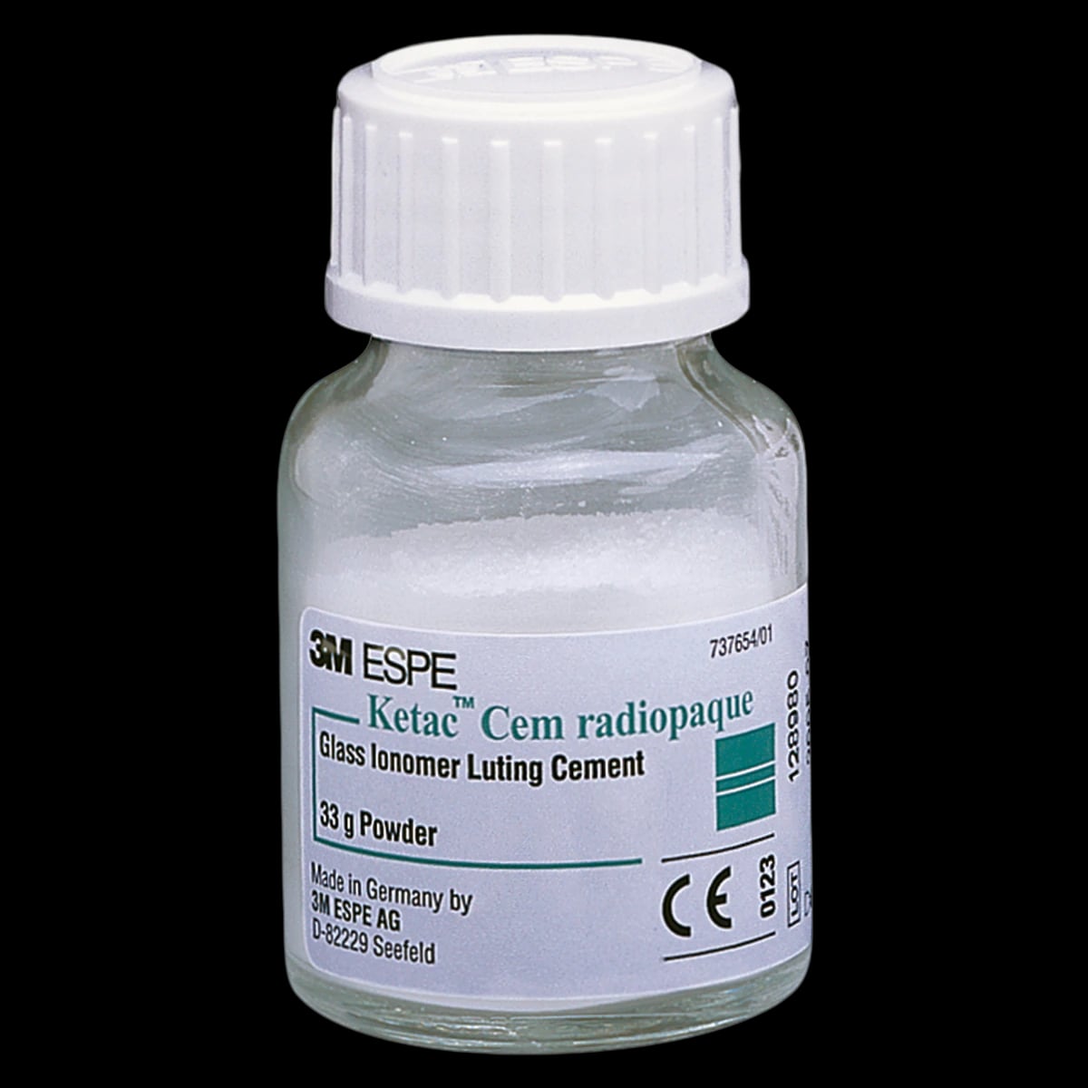 Ketac Cem Radiopaque Glass Ionomer Luting Cement, Powder Refill, 33 g, 1/Pk, 37211