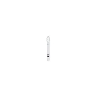 Two Striper Diamond Bur, FG, KS System Egg, #287.4, Fine, Red, 2.3 mm Diameter, 4.0 mm Length, 5/Pk, 2015982