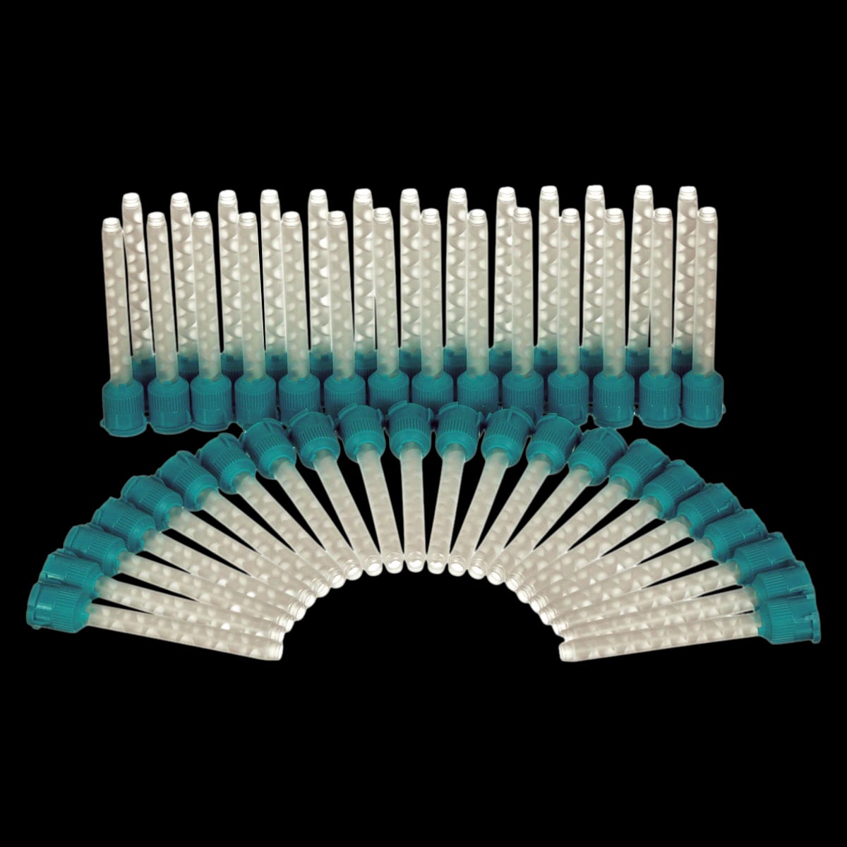 3M Garant Mixing Tips, Heavy Body, Green/Teal, 6.5 mm, 50/Pk, 71450