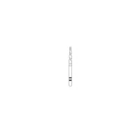 Two Striper TS2000 Diamond Bur FG, Flat End Taper, #2000.9, Coarse, Green Ring, 5/Pkg, 2000009