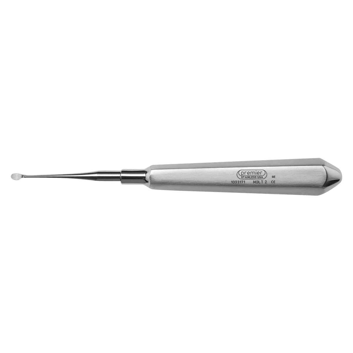 Premier #2 Molt Surgical Curette, Single-End, Stainless Steel, 1/Pk, 1003171
