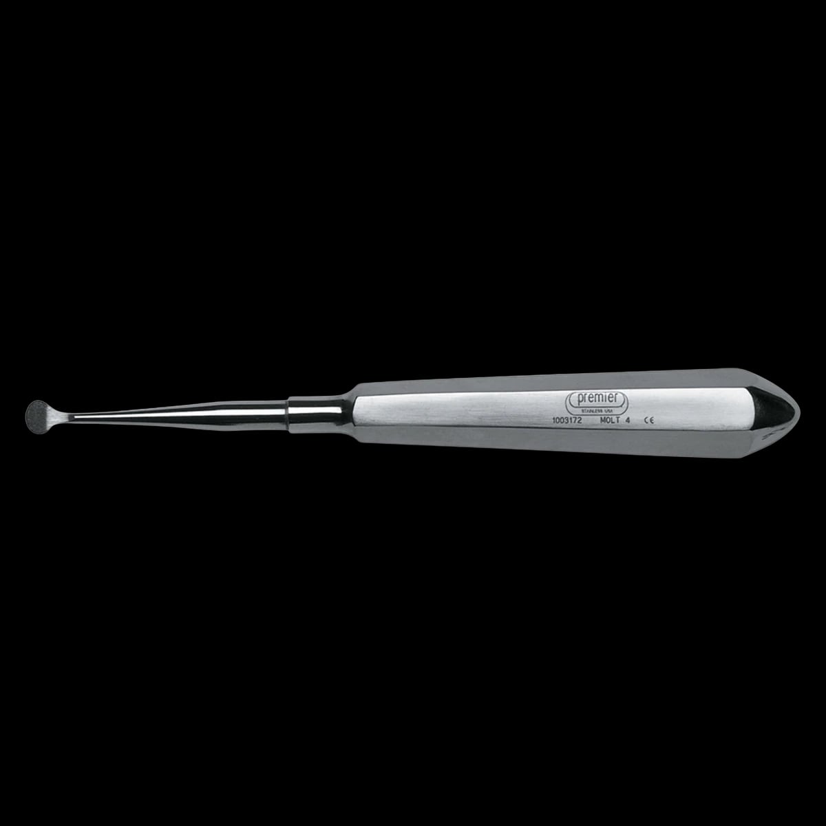 Premier Molt #4 Surgical Bone Curette, Single-End, Stainless Steel, 1/Pk, 1003172