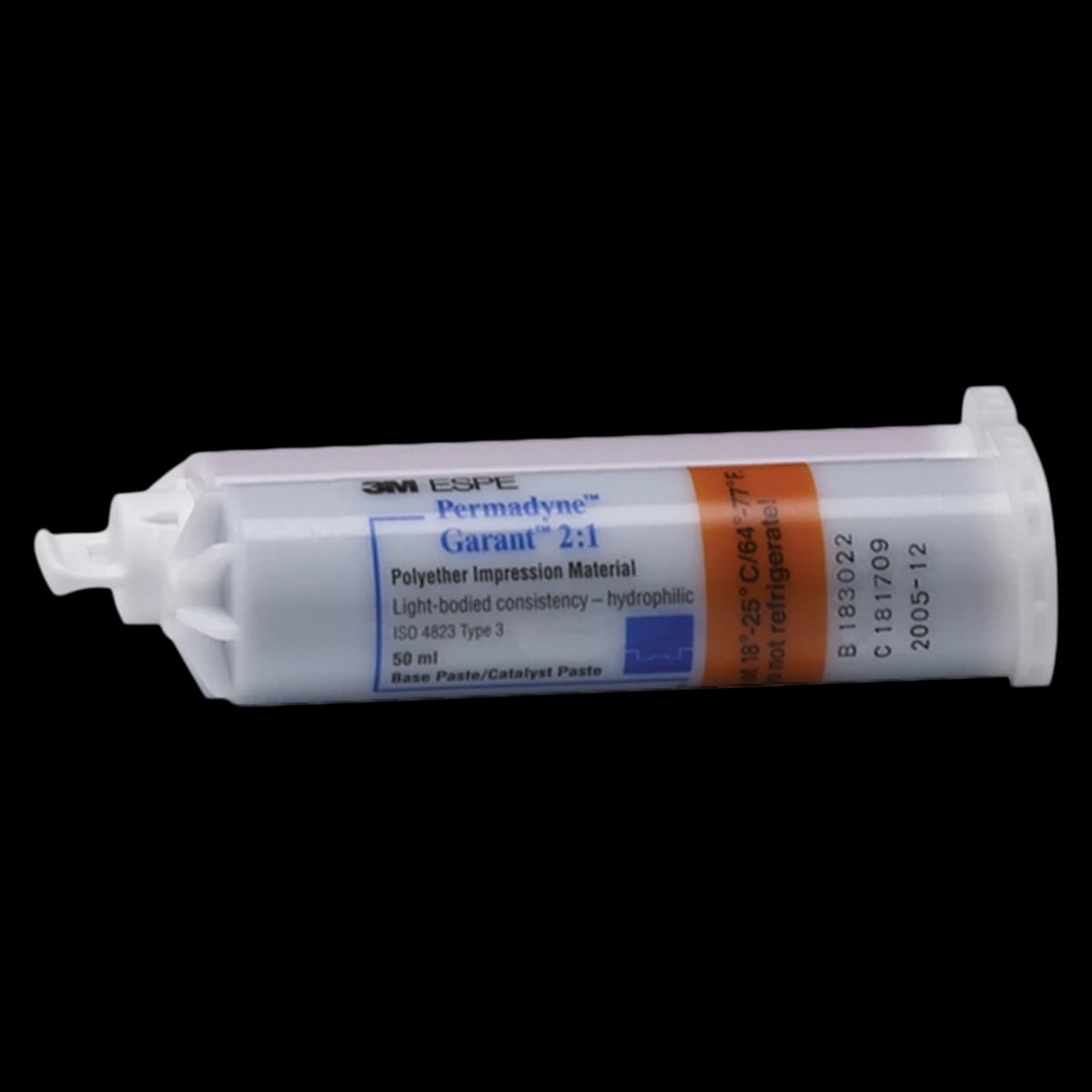 3M™ Permadyne™ 2:1 Light Body Polyether Impression Material Refill, 4 x 50 mL Cartridges, 30413