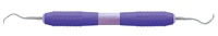Premier Big Easy Ultralite Universal Curette #13/14 McCall, Double End, Silicone Round Handle, Purple, 1/Pkg, #05635