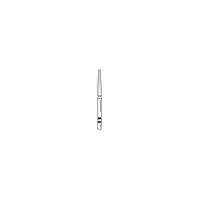 Two Striper Diamond Bur, FG, Round-End Taper, 781.10, Coarse, Green, 1.3 mm Major / 0.8 mm Minor Diameter, 10 mm Length, 5/Pk, 2015466