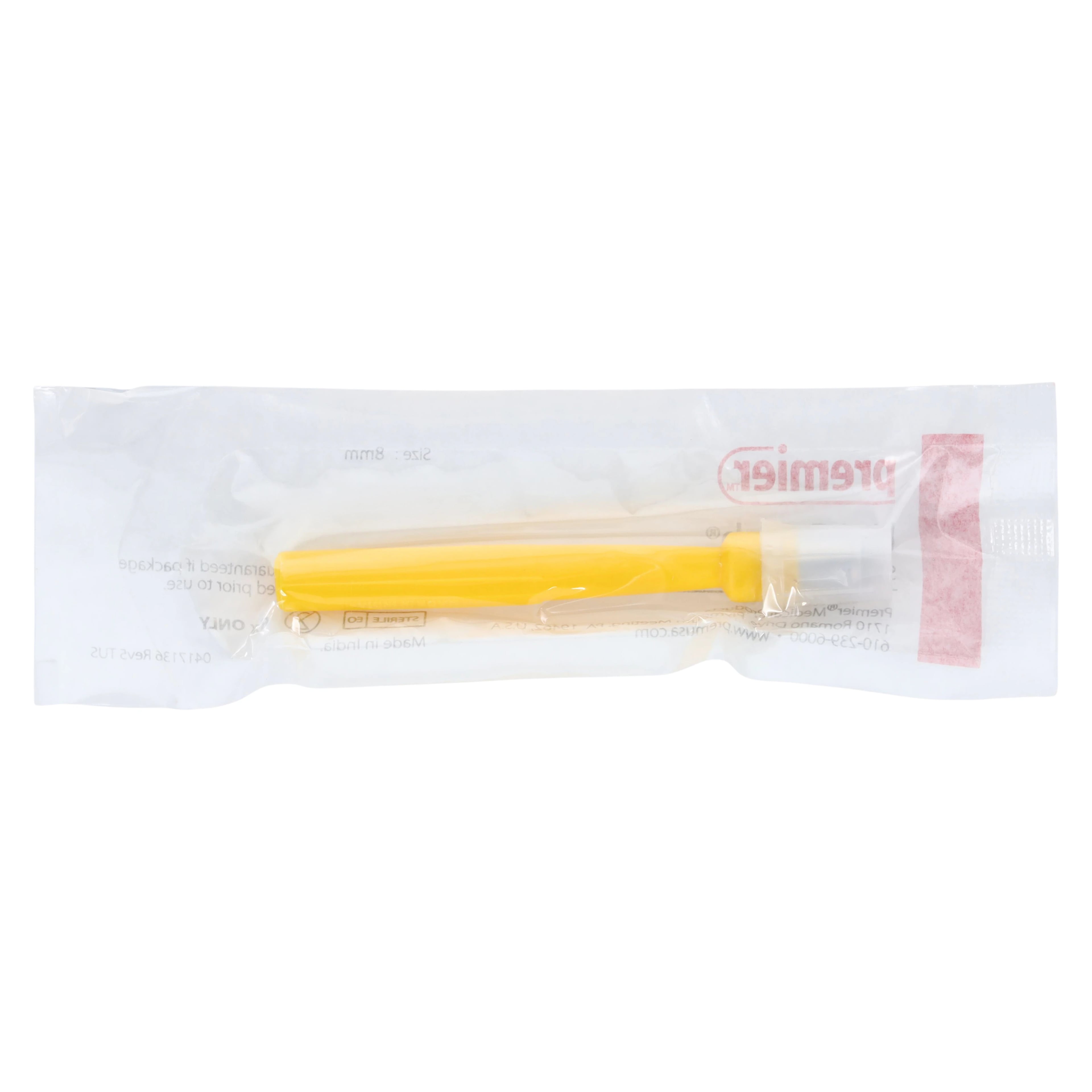 Premier Uni-Punch Seamless Disposable Biopsy Punch, 8mm, Sterile, 25/Box, 9033508