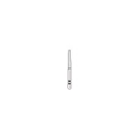 Two Striper Diamond Bur, FG, Flat-End Taper, #725.10, Coarse, Green, 1.8 mm Major/0.9 mm Minor Diameter, 10 mm Length, 5/Pk, 2015446
