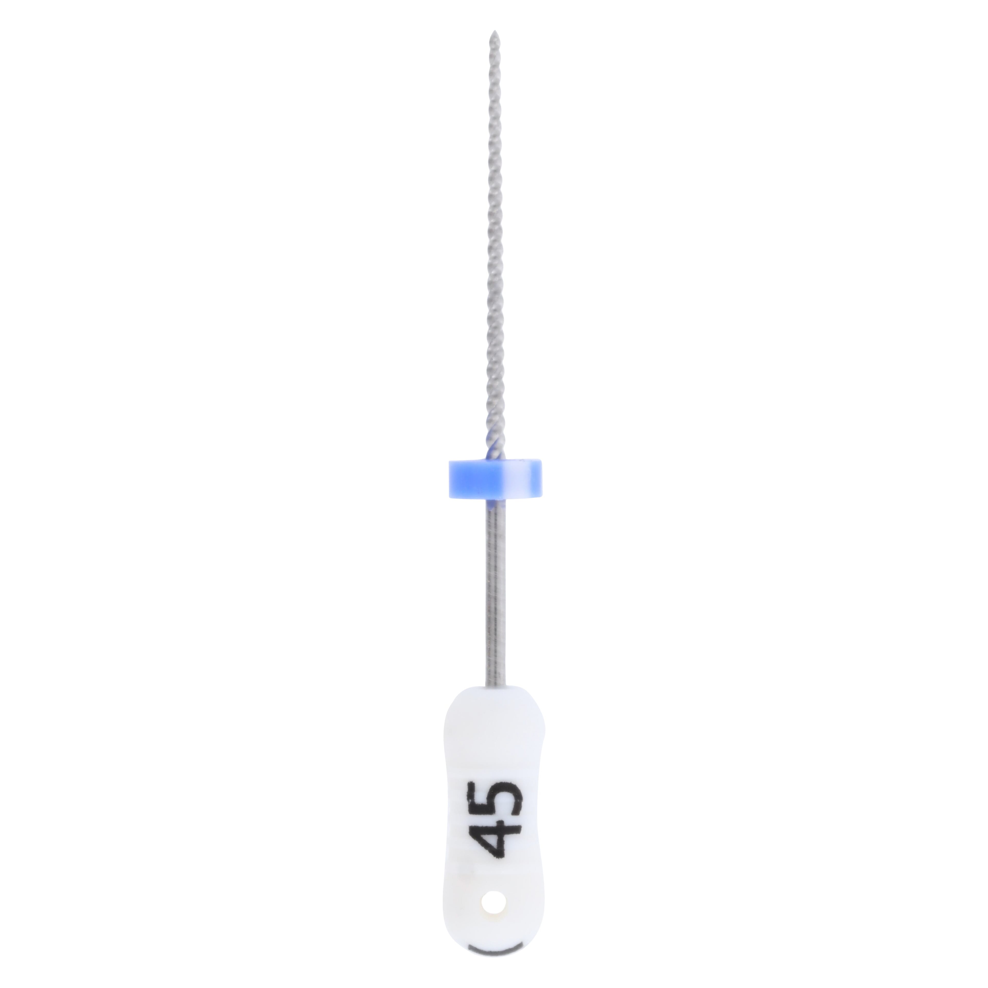 Premier K-Files, Stainless Steel, 25 mm, Size #45, White, 6/Pk, 9053239