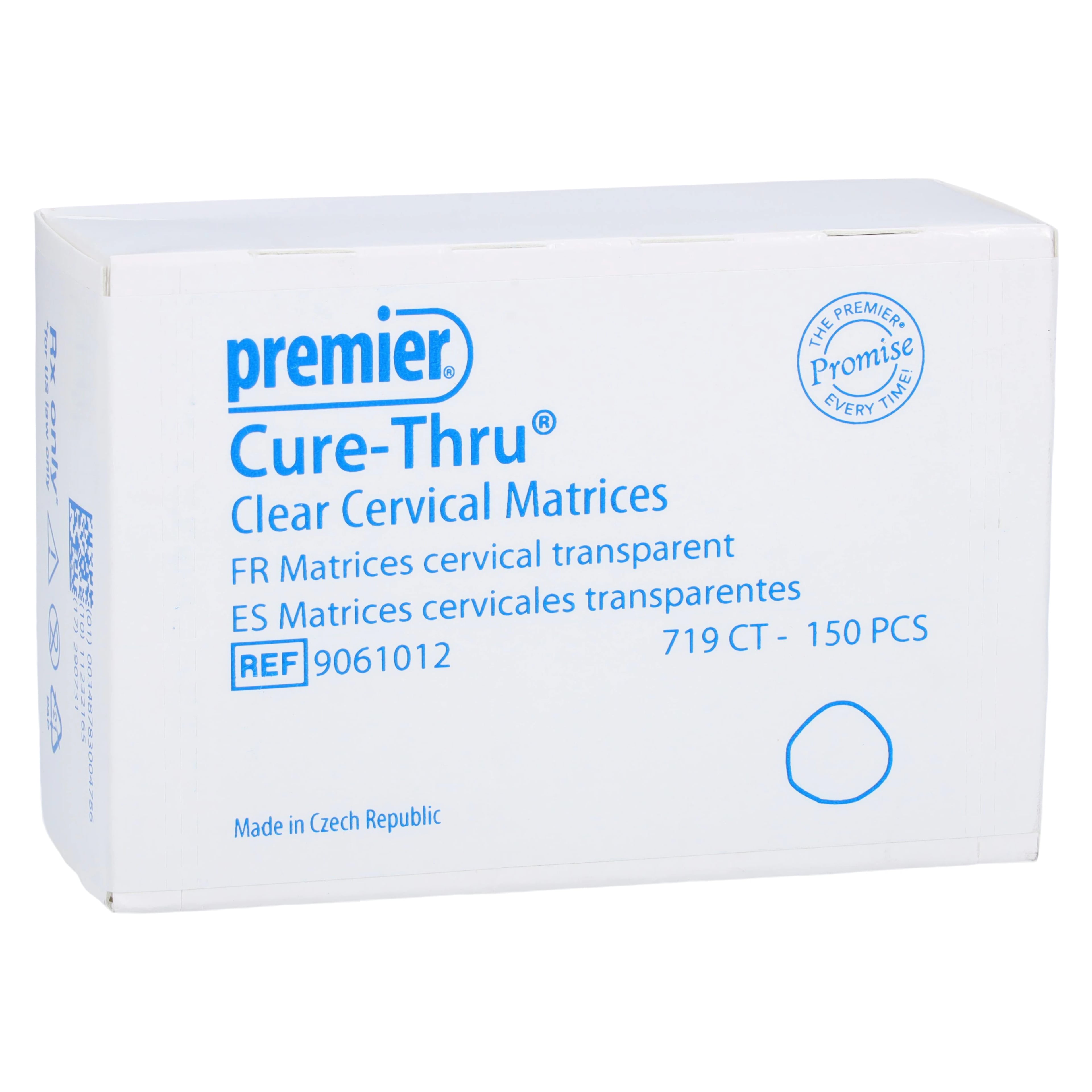 Premier Cure-Thru Clear Cervical Matrices, 719CT, 150/Box, 9061012