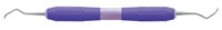 Premier Big Easy Ultralite Columbia 4L/4R Double-Ended Universal Curette, Purple Silicone Handle, #05615
