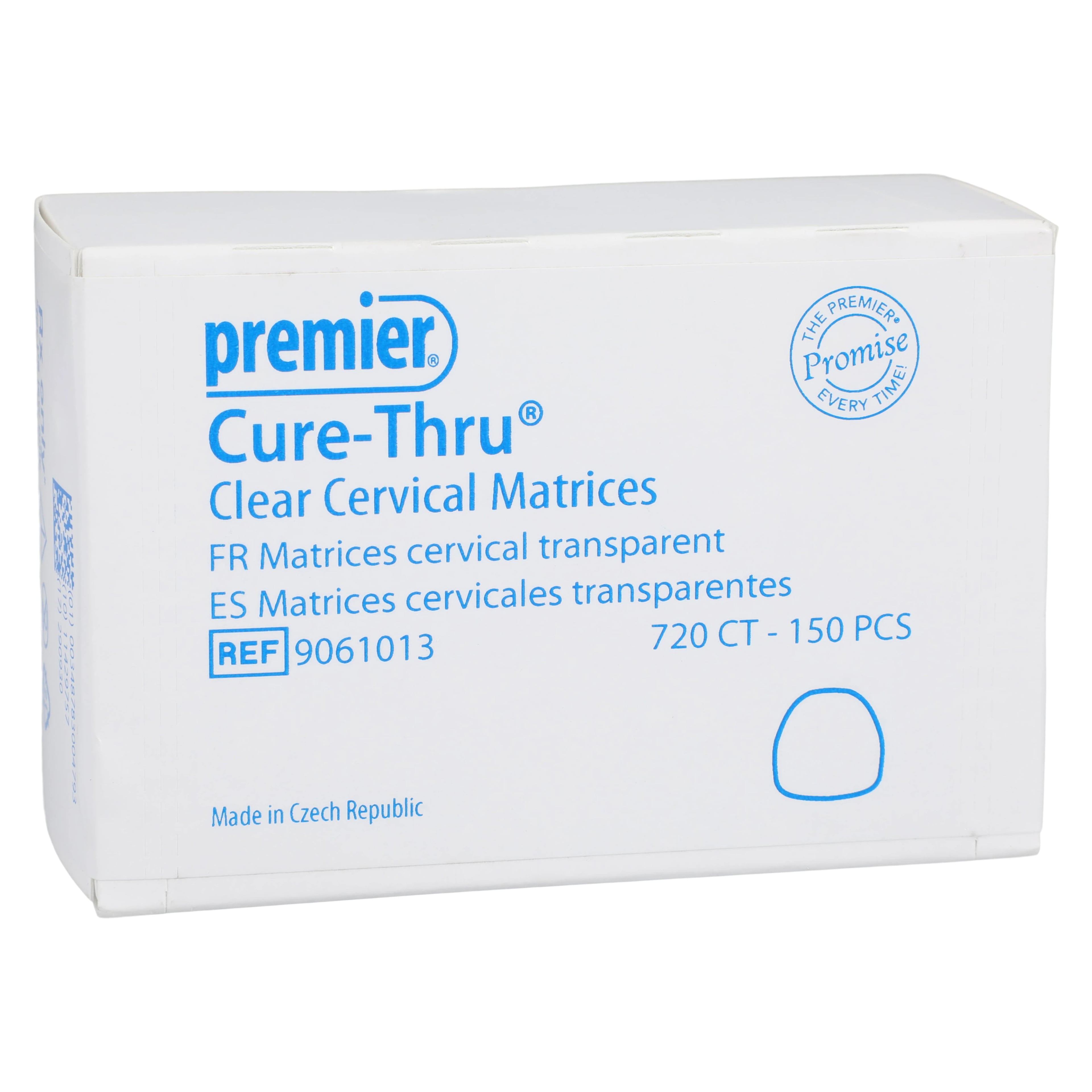 Premier Cure-Thru Clear Cervical Matrices, 720CT, 150/Box, #9061013