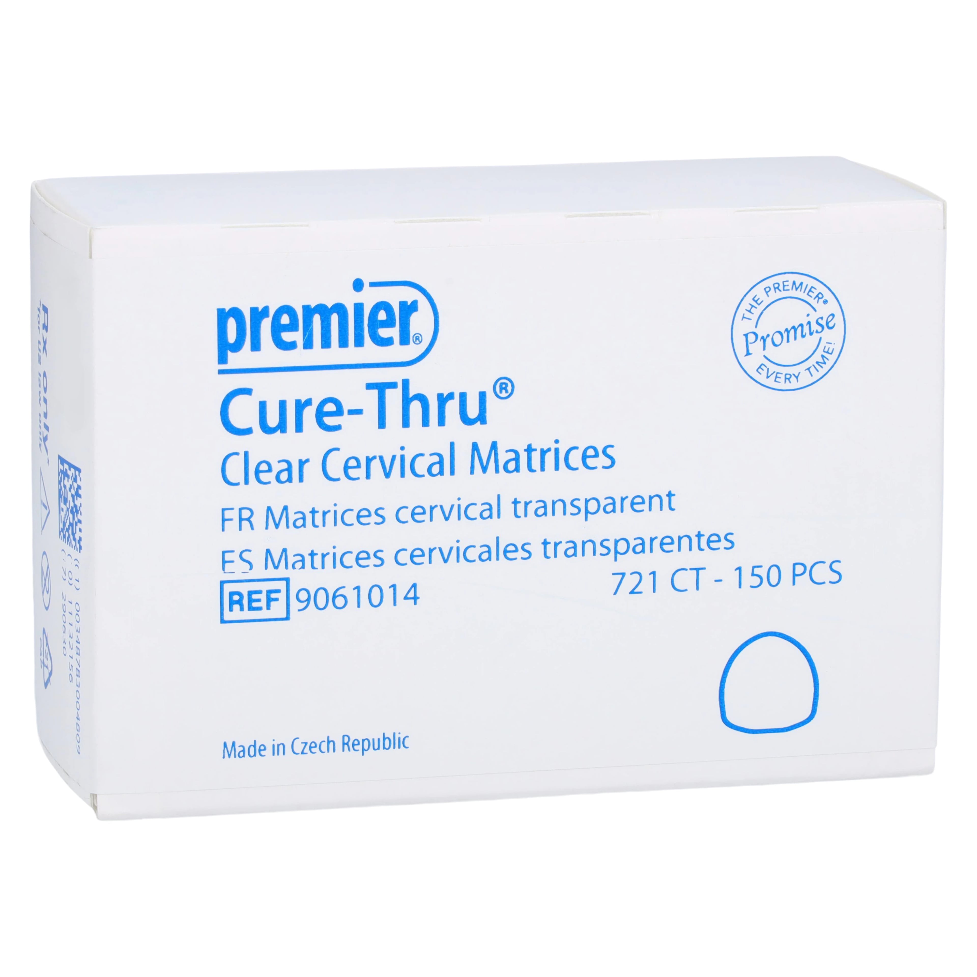 Premier Cure-Thru Clear Cervical Matrices, 721CT, 150/Box, 9061014