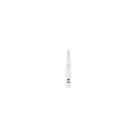 Two Striper® Diamond Bur FG Long, Flame, Fine, #L260.8, 1.4 mm Major/0.4 mm Minor Diameter, 8.0 mm Length, 5/Pkg, 2015163