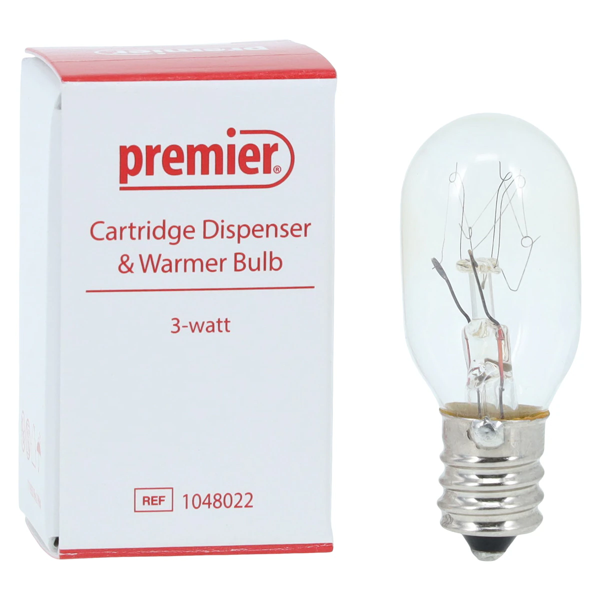 Premier Cartridge Warmer Replacement Bulb, 3 Watt, 110V, 1/Pk, #1048022