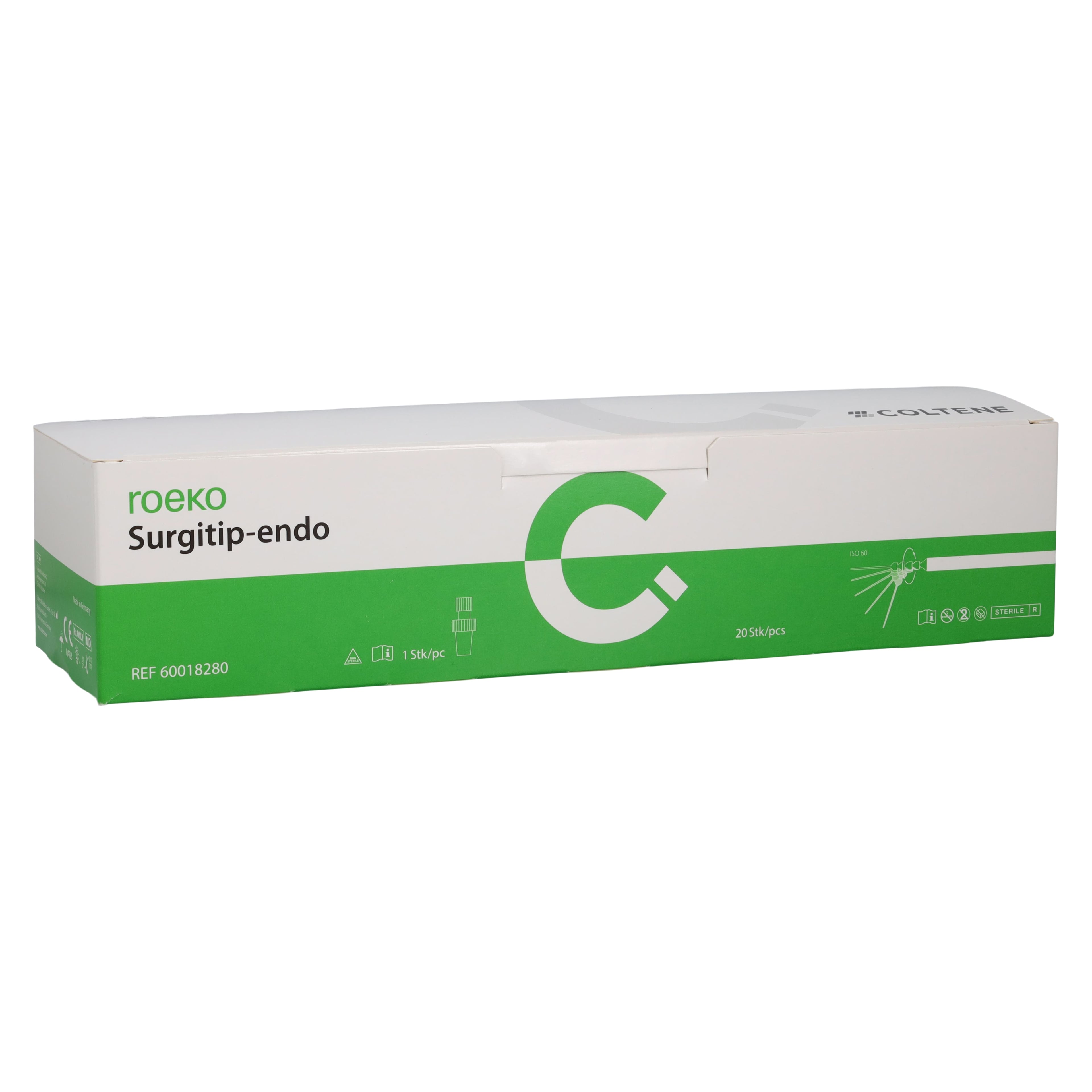 ROEKO Surgitip-Endo Aspirating Tips, ISO 60, 0.35mm, Sterile, 20/Box, 60018280