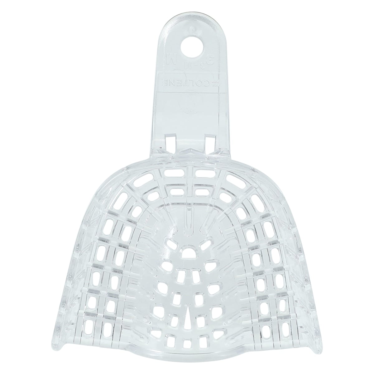 President Disposable Impression Trays, Clear, Perforated, #3 Medium Upper, 12/Pk, C6903