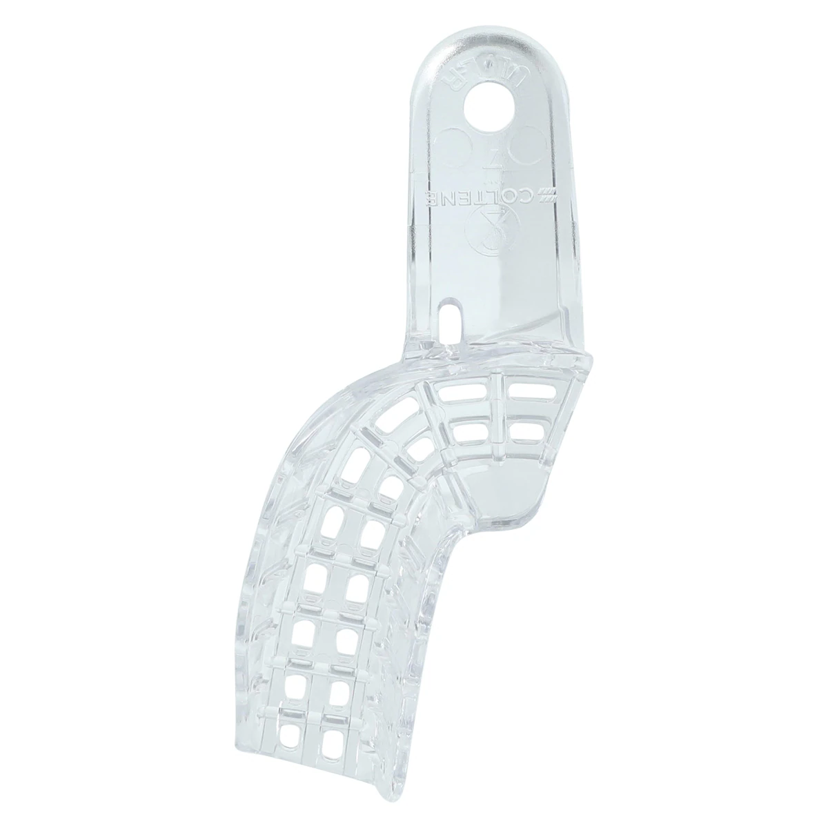 President Disposable Perforated Impression Tray, #7 Upper Left/Lower Right Quadrant, Clear, 12/Pk, C6907