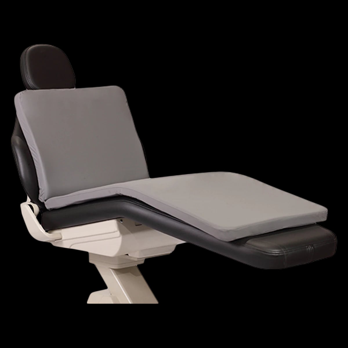 Crescent Premium Bodyrest Full Length Memory Chair Pad, Gray, 56" x 20" x 1.5"