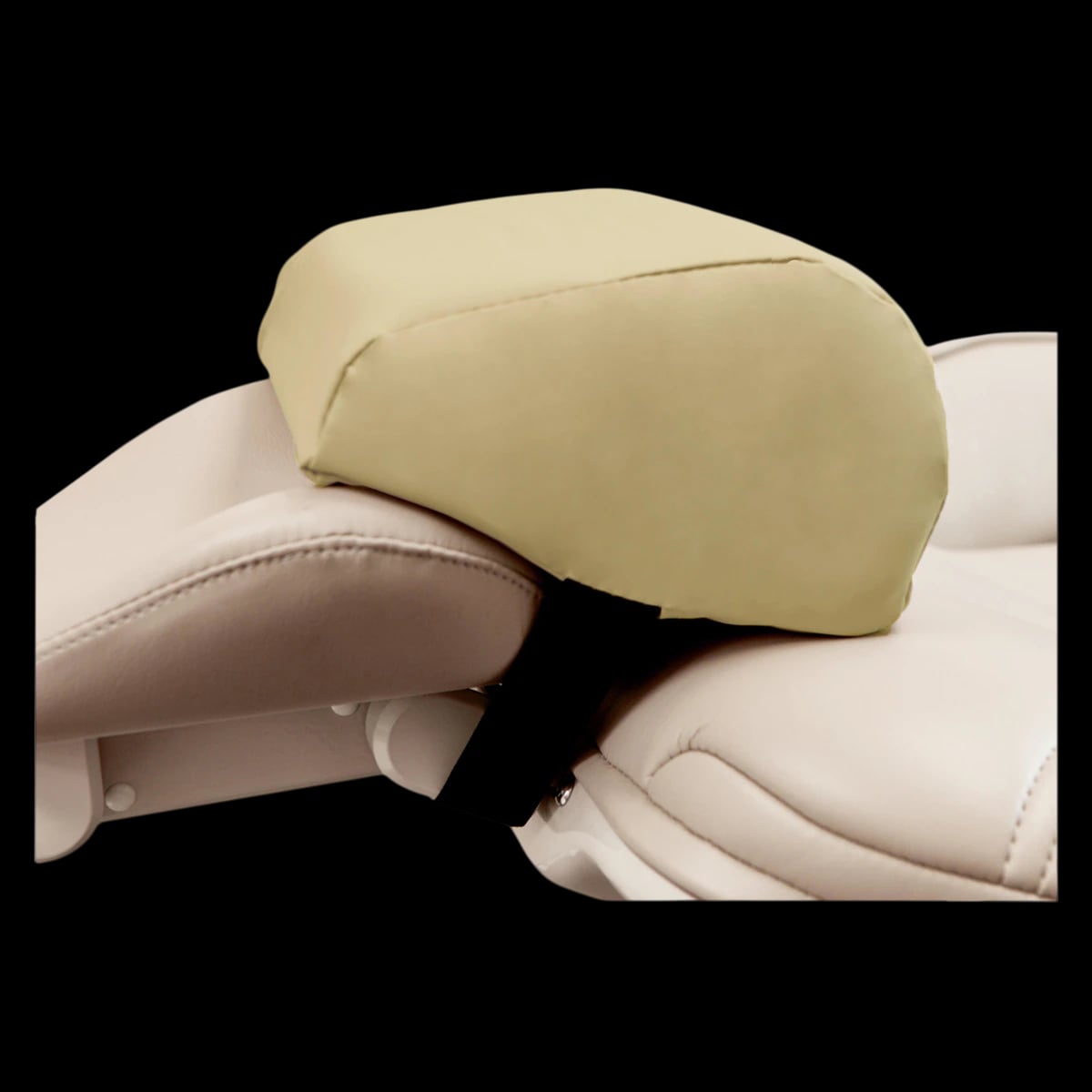 Crescent Low-Profile Memory Headrest, Beige, 8"W x 6.25"D x 3.5"H