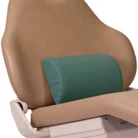 Crescent Memory Backrest, Dark Teal, Memory Foam, 11.5" x 7.5" x 3"