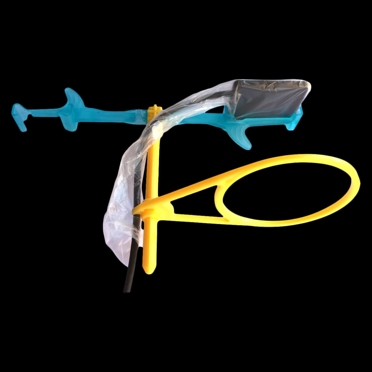 ComfyRay XT Skinny Size 2 Sensor Holder System, Blue, 2 Holders + 2 Rings + 2 Rods, 001-794