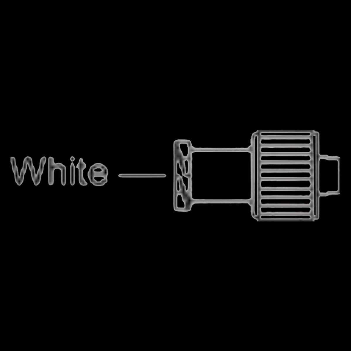 Medex Dual Function Cap, Luer Lock, White, Male/Female, Disposable