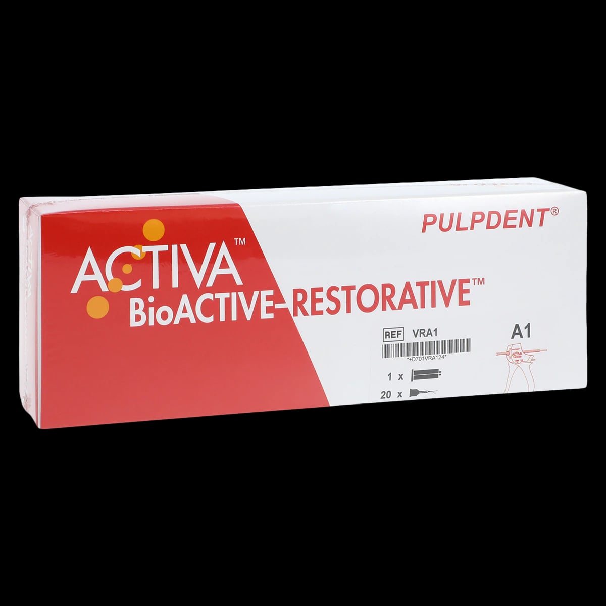 Activa BioACTIVE-RESTORATIVE Starter Kit, Shade A1, 5 mL (8 g) Syringe, with ACTIVA-SPENSER and 20 Mix Tips, VR-A1