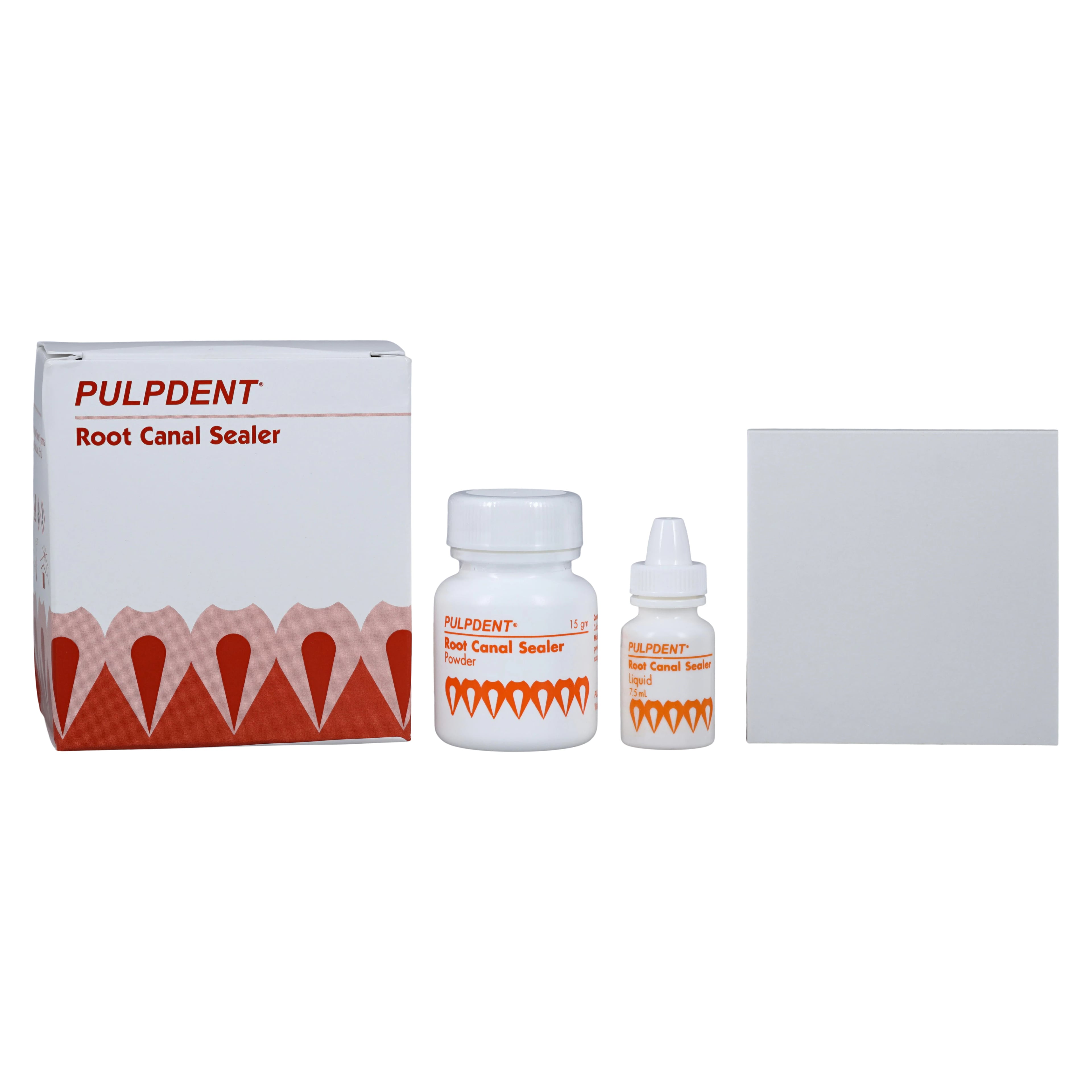 Pulpdent Root Canal Sealer Complete Kit, 15g Powder & 7.5ml Liquid with Mixing Pad and Scoop, RK