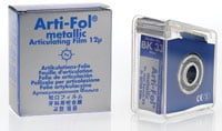 Arti-Fol Metallic Articulating Film, One-Sided, 12 Microns, 22 mm x 20 m, Blue, in Dispenser, BK-33