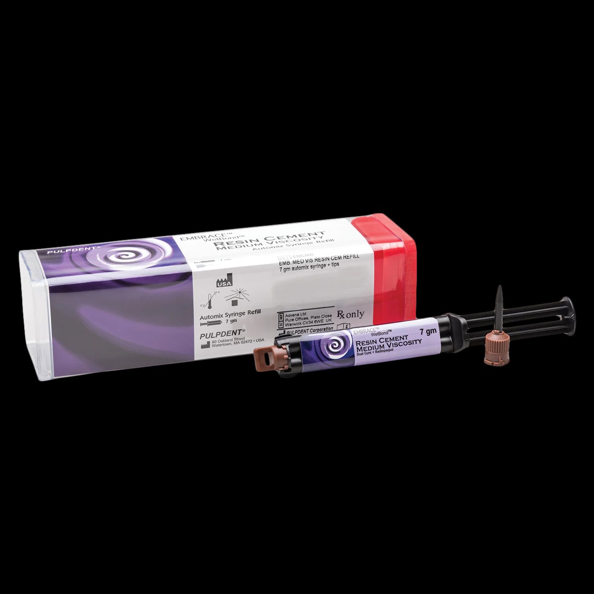 Embrace™ WetBond™ Resin Cement Medium Viscosity 3.5 gm Automix Syringe Refill, EMCMR2