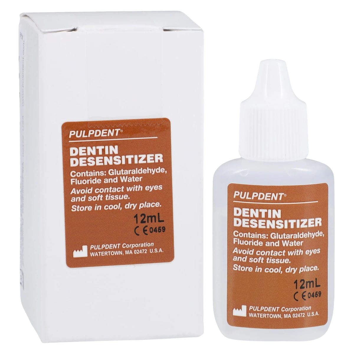 Pulpdent Dentin Desensitizer, 5% Glutaraldehyde with Fluoride, 12 mL Bottle, DES