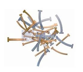 Pulpdent T-Bands, Stainless Steel, Curved/Narrow, 0.002" (0.05 mm) Thick, 100/Box, BTSC/N