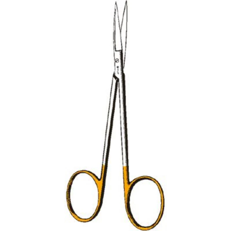 Sklar Edge Tungsten Carbide Iris Scissors, Curved, 4-1/2" (11.4 cm), Non-Sterile, Reusable, Each