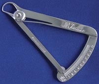 Iwanson Gauge for Metal, Stainless Steel, 1 Each, Pfingst & Co