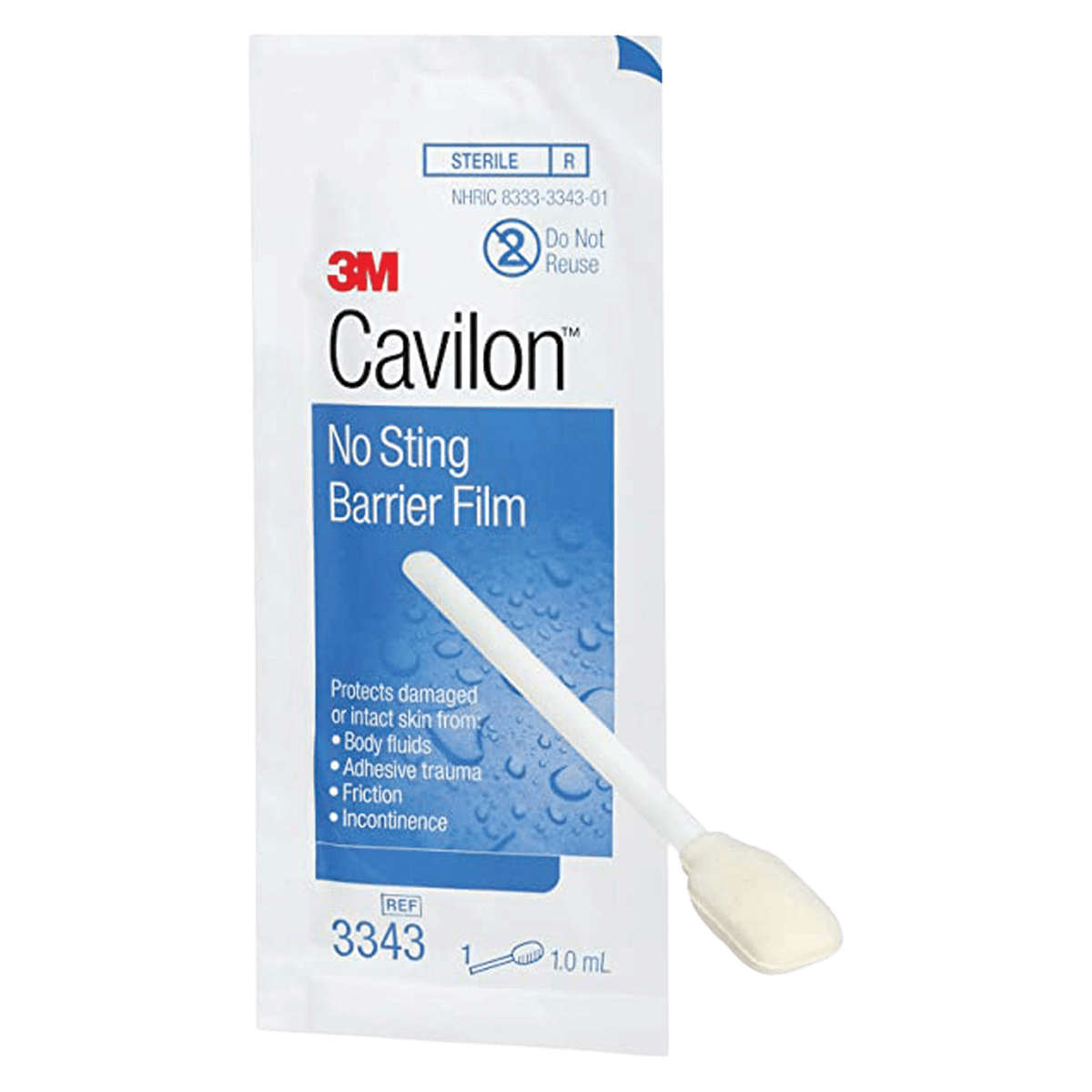 Cavilon No Sting Barrier Film, 1mL Wand, Transparent, 25/Pack, 4 Packs/Case, 3343