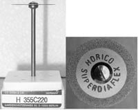 Horico Diamond Disc Double Sided, Fine Grit, Handpiece 355C/220 HP, 2.2 mm