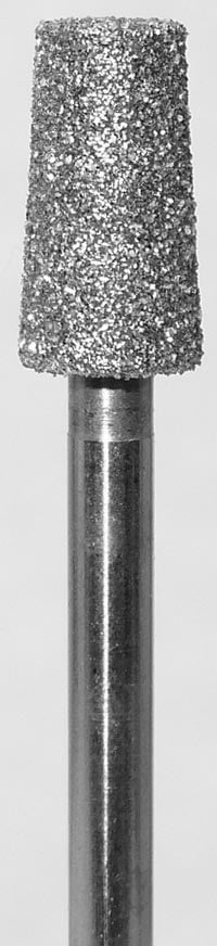 Horico® Diamond Instruments Tapered Cone Bur, 172-050, HP, 5.0 mm Diameter, 9.0 mm Head Length, Ultra Fine Grit