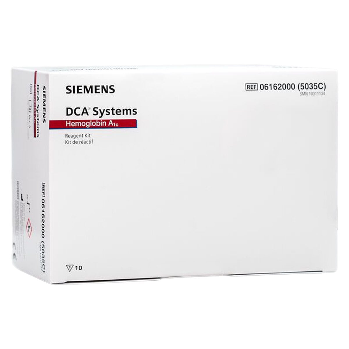 Siemens DCA 2000 HbA1c Reagent Test Kit, CLIA Waived, 10 Tests/Package