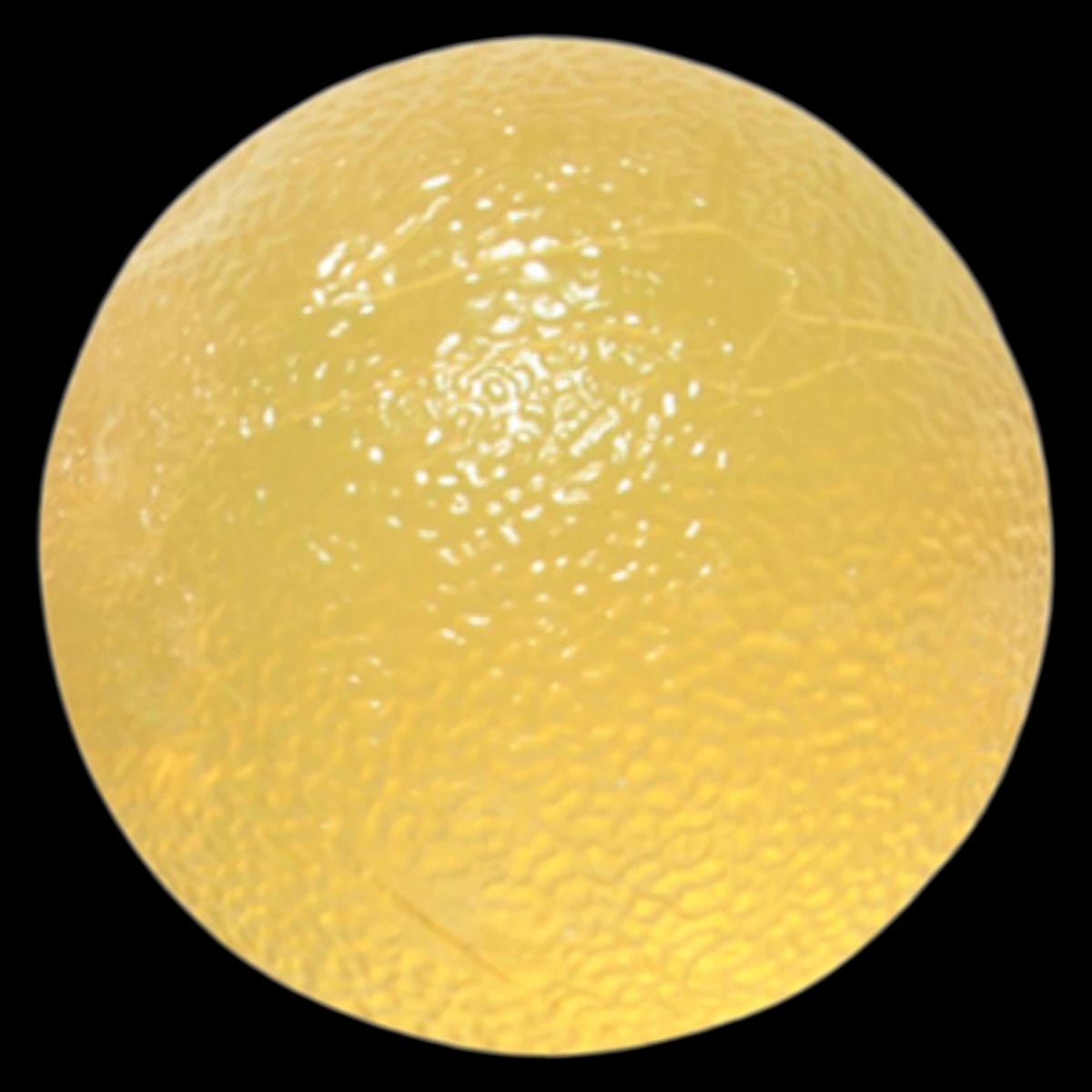 CanDo Gel Hand Exercise Ball, Small, X-Light Resistance, Yellow