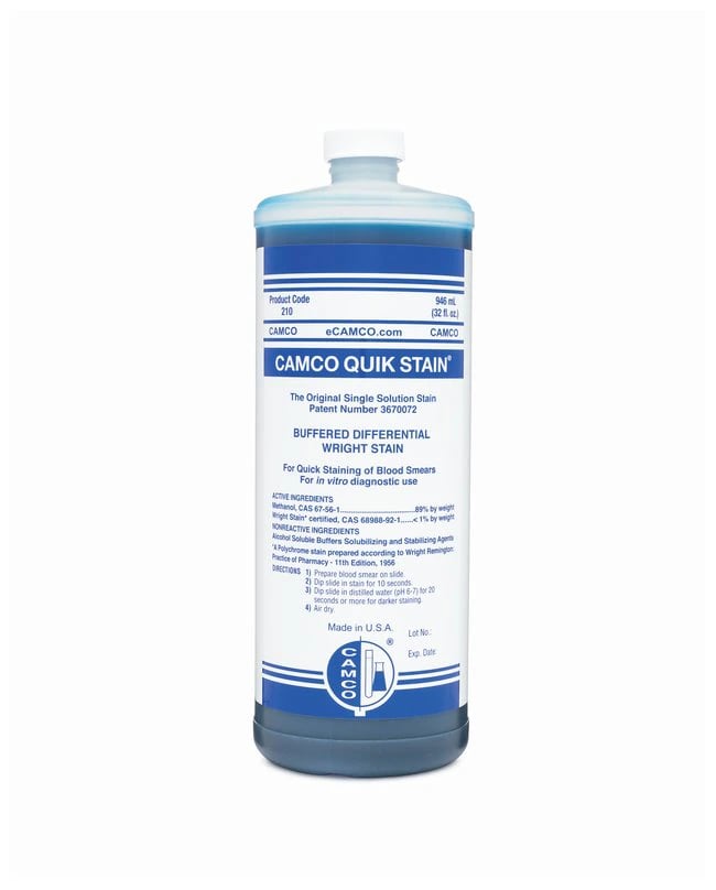 Camco Quik Stain #2, Dark Blue Solution, 946 mL