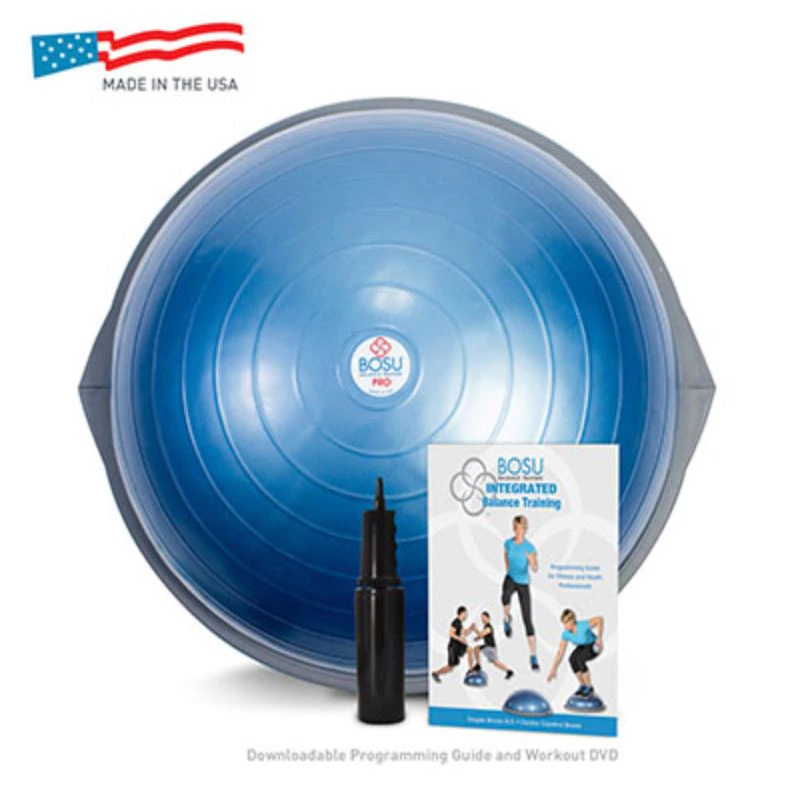 BOSU Balance Trainer Blue (with Video/124-Page Guide)