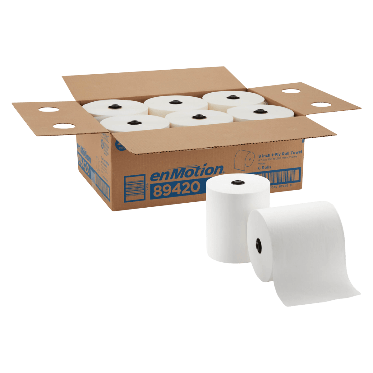 Georgia-Pacific enMotion Touchless Towel Roll, 8.25" x 700", White, 6 Rolls/Case