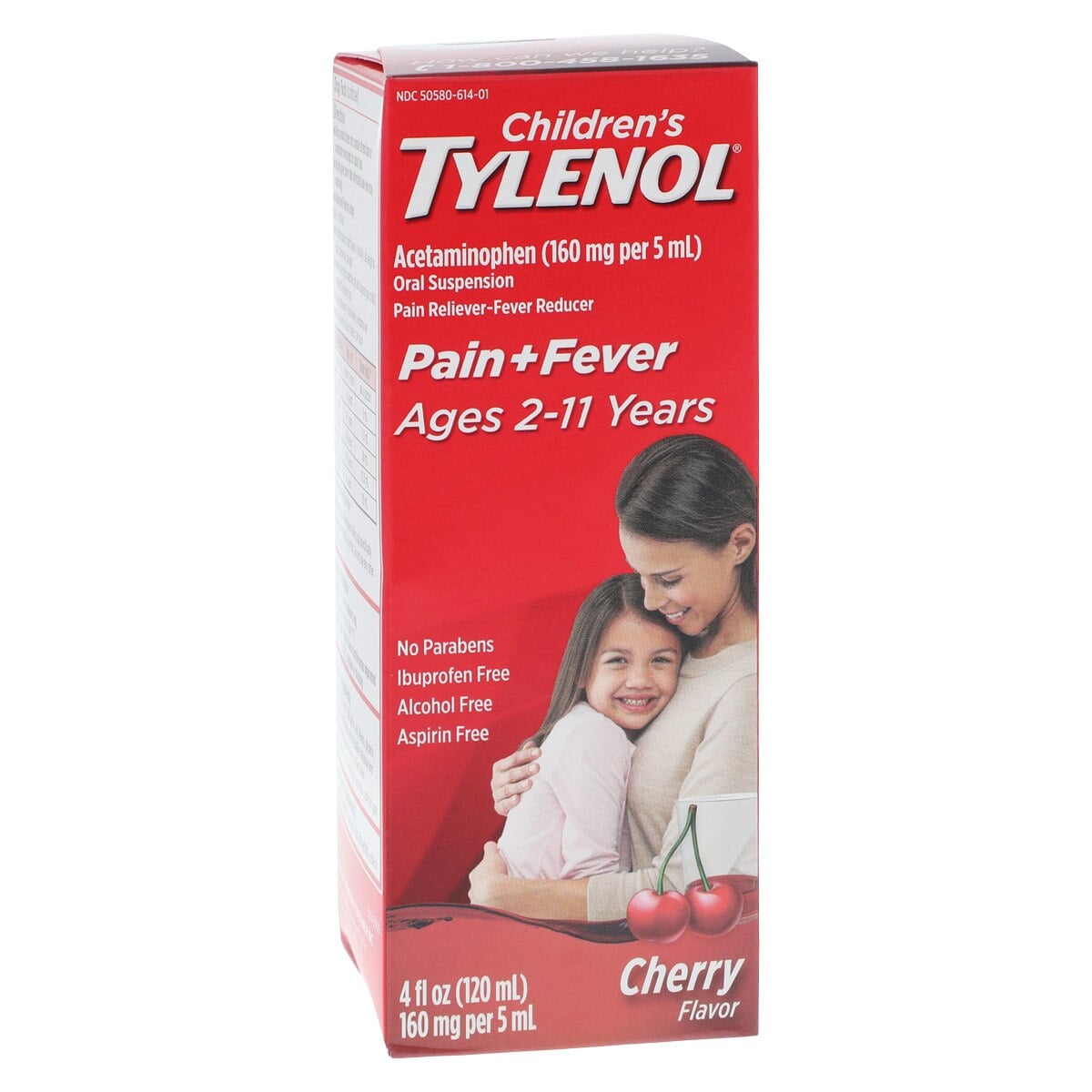 Tylenol Children's Liquid Suspension, Pain Reliever, 160mg/5mL, Cherry Blast, 4 oz Bottle