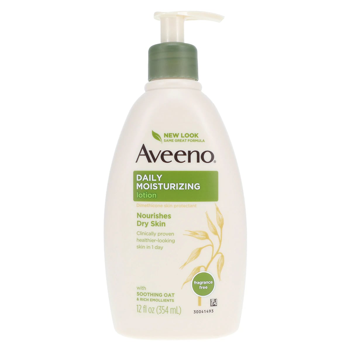 Aveeno Body Daily Moisturizing Lotion, Fragrance Free, Dimethicone, 12 oz/Bottle