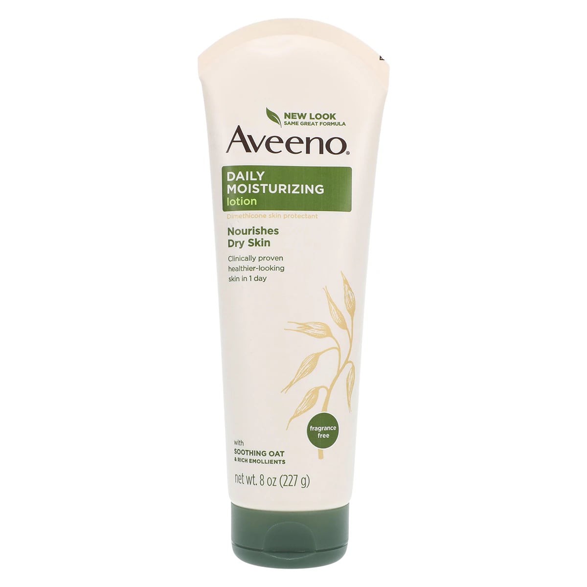 Aveeno Daily Moisturizing Lotion, Dimethicone, Fragrance Free, 8 oz Tube